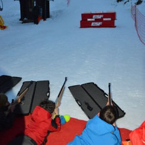 Cours ESF de biathlon laser à Formiguères