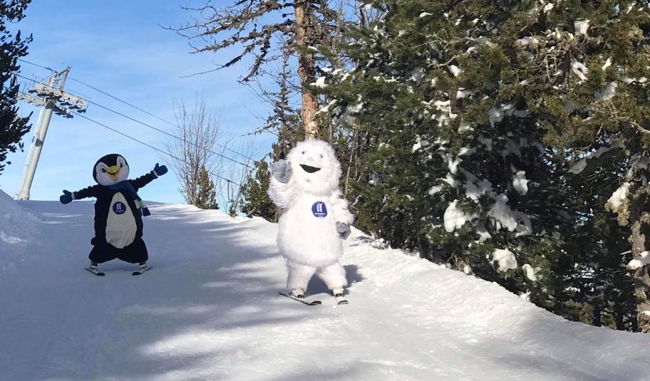 Mascottes de la station de ski