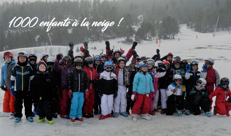 1000 enfants à la neige à Formiguères