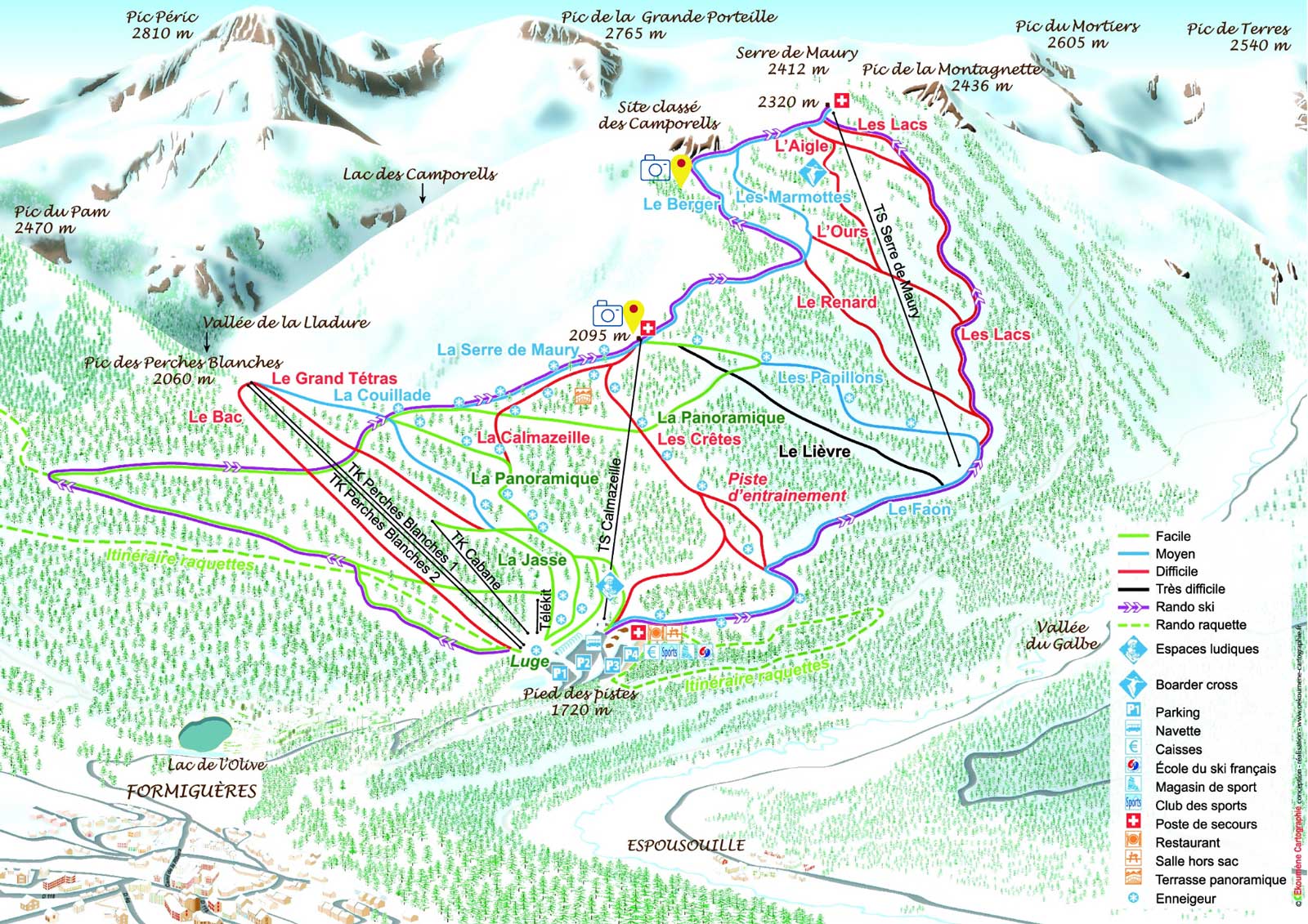 domaine skiable de la station de Formiguères