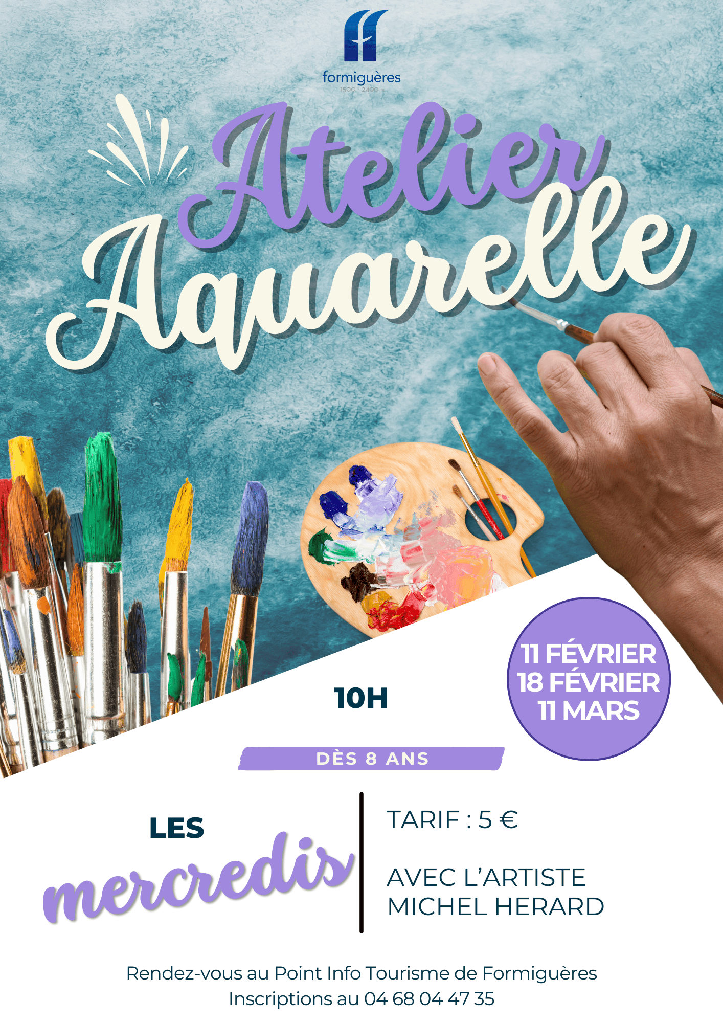 Ateliers aquarelle - Michel