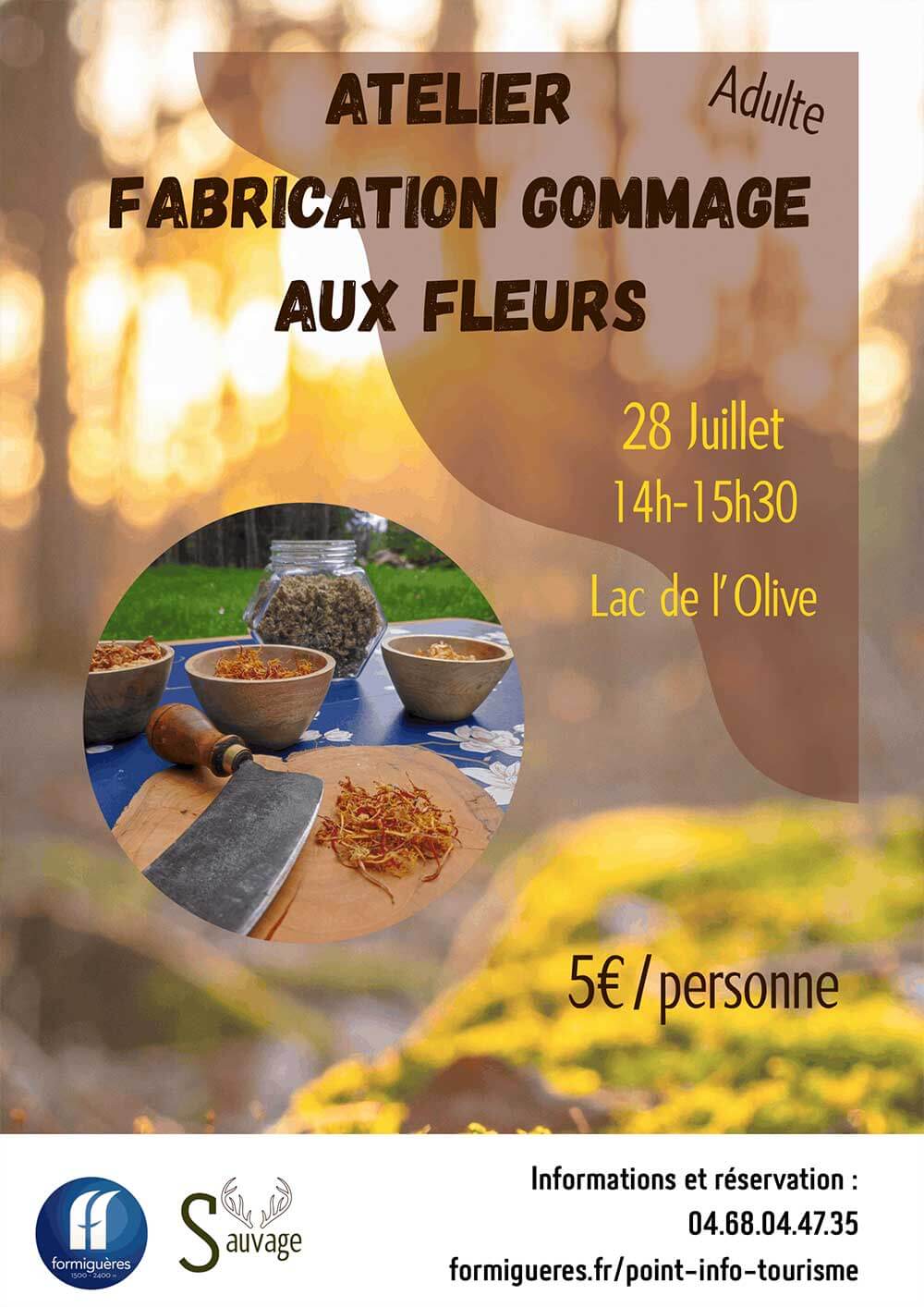 Atelier gommage aux fleurs - Formigueres Atelier gommage aux fleurs - Formigueres