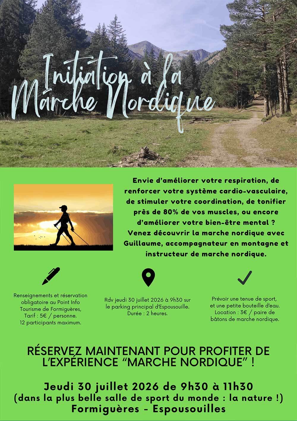 Initiation à la Marche Nordique Initiation à la Marche Nordique
